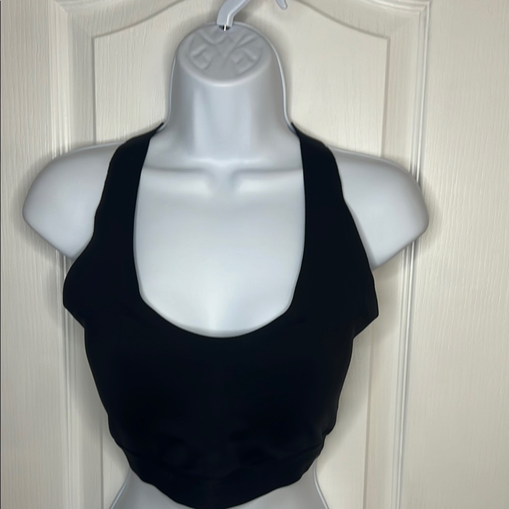 All in Motion Black Racerback Sports Bra